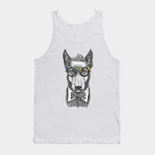 Hipster Dog II Tank Top